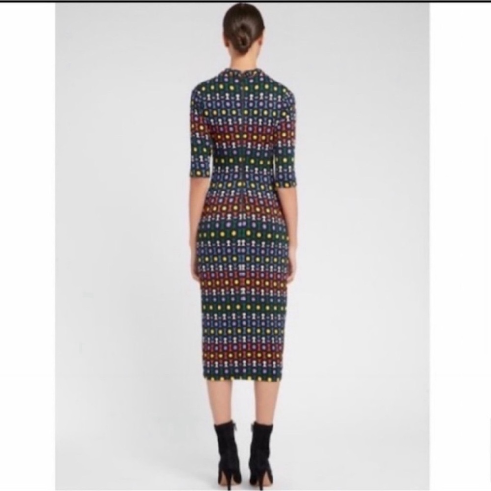 Alice and Olivia “Delora Rainbow Dot Geometric Dress" - Picture 3 of 11